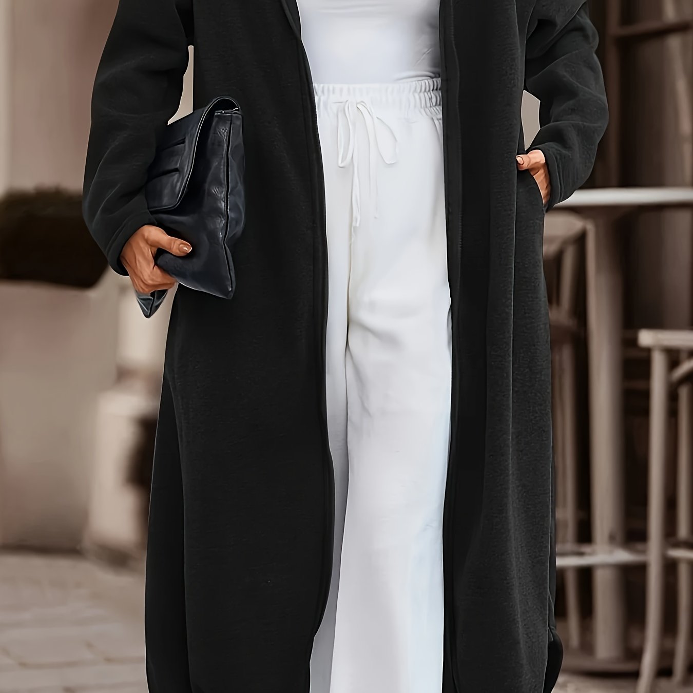 Sweat à Capuche Zippé Décontracté – Confort Moderne & Style Ample