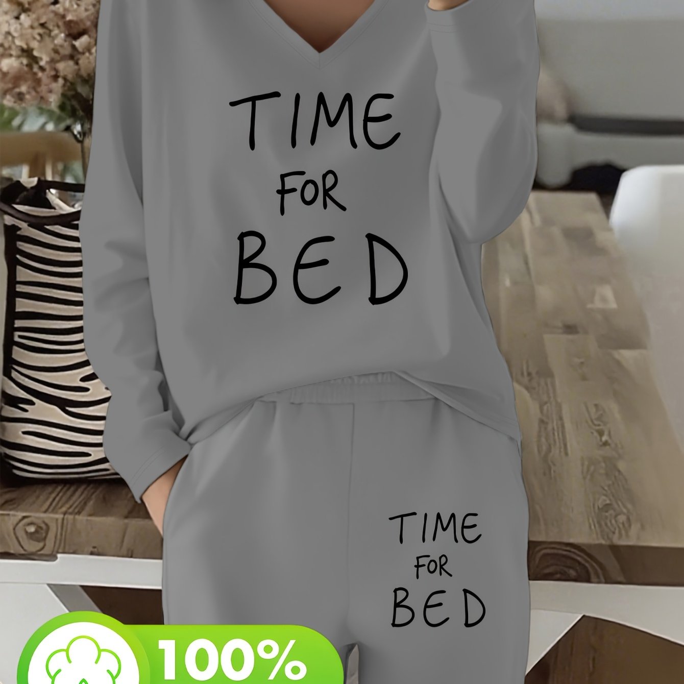 Pyjama Deux Pièces Doux & Confort Absolu – Ensemble Automne/Hiver Respirant