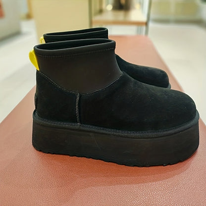 Bottes Hiver à Fourrure – Chaudes, Antidérapantes & Ultra Confort