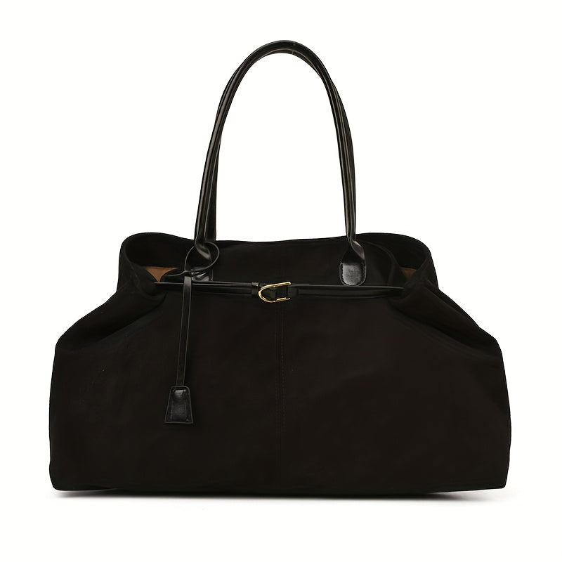 Sac Fourre-Tout en Faux Suède – Élégant, Spacieux & Polyvalent