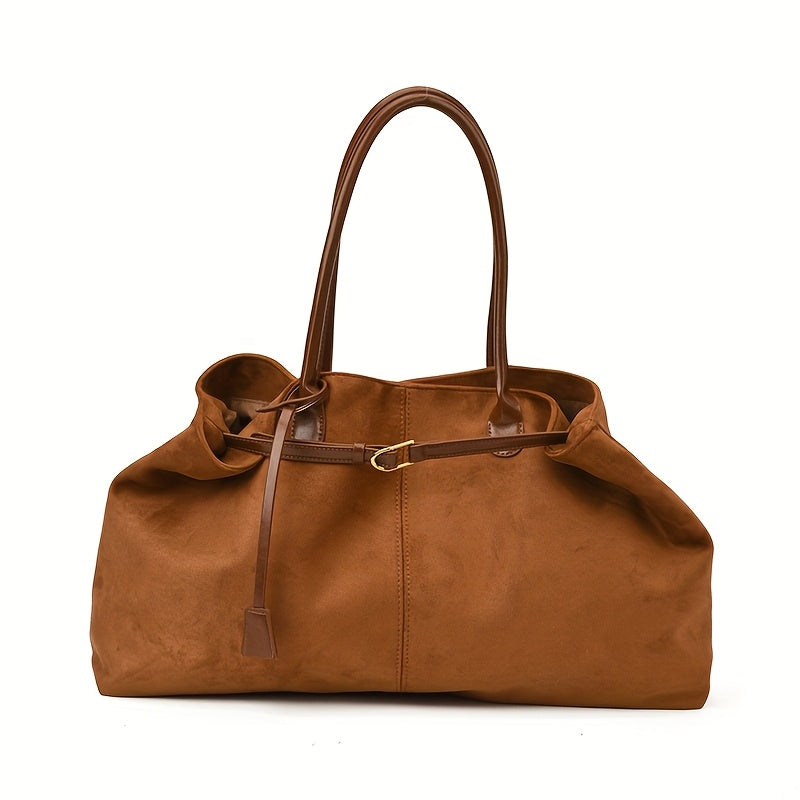 Sac Fourre-Tout en Faux Suède – Élégant, Spacieux & Polyvalent