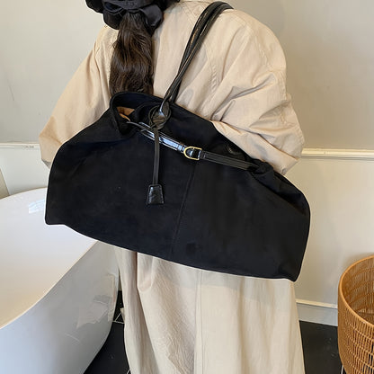 Sac Fourre-Tout en Faux Suède – Élégant, Spacieux & Polyvalent