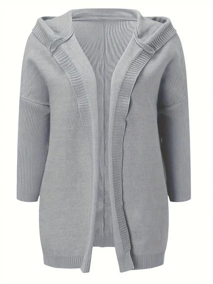 Cardigan oversize à capuche décontractée