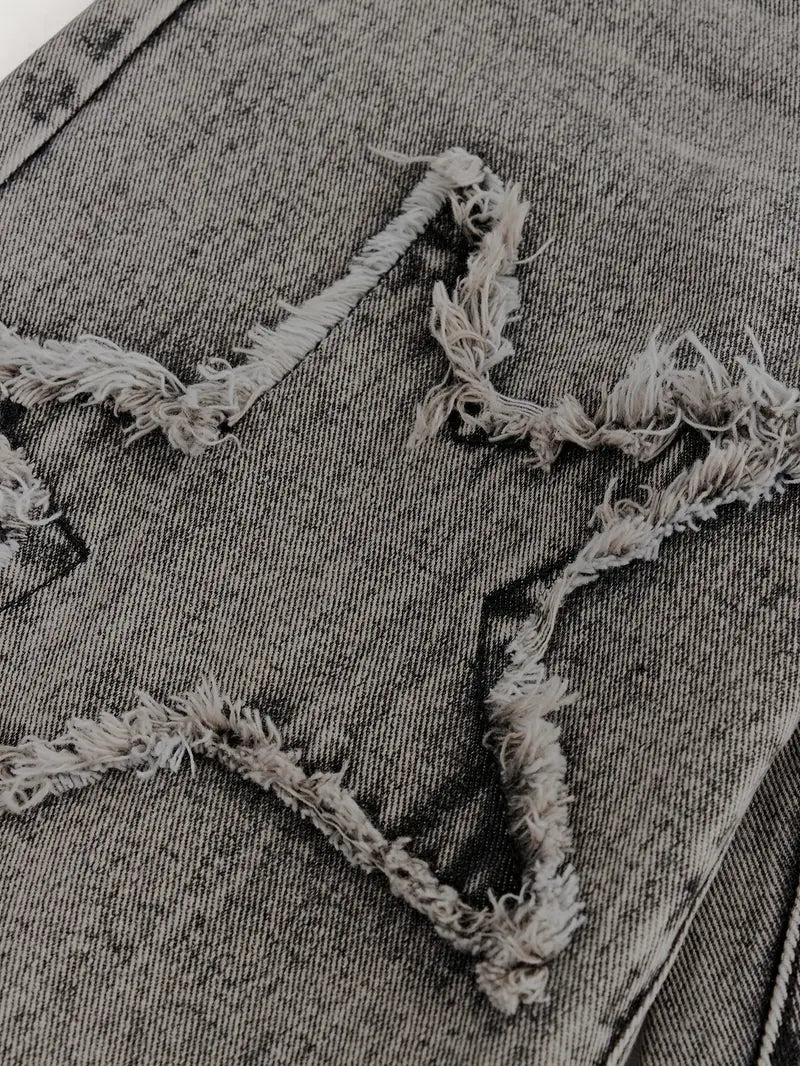 Pantalon large taille haute noir