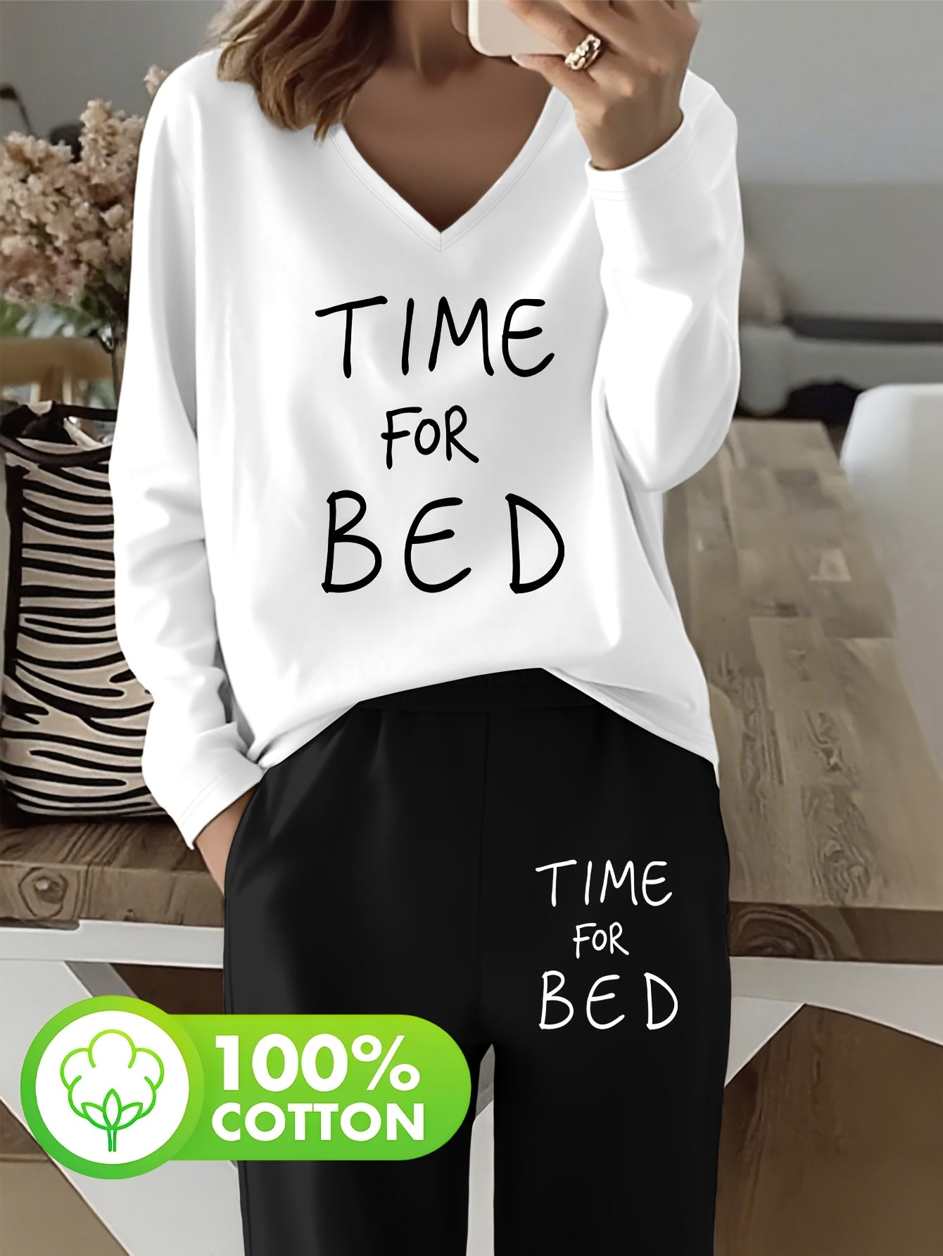 Pyjama Deux Pièces Doux & Confort Absolu – Ensemble Automne/Hiver Respirant