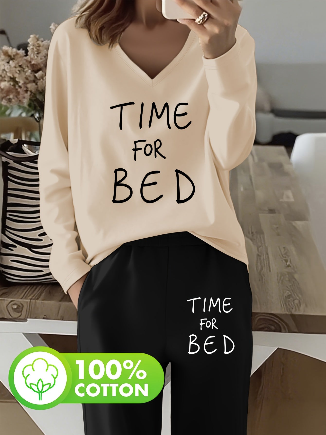 Pyjama Deux Pièces Doux & Confort Absolu – Ensemble Automne/Hiver Respirant