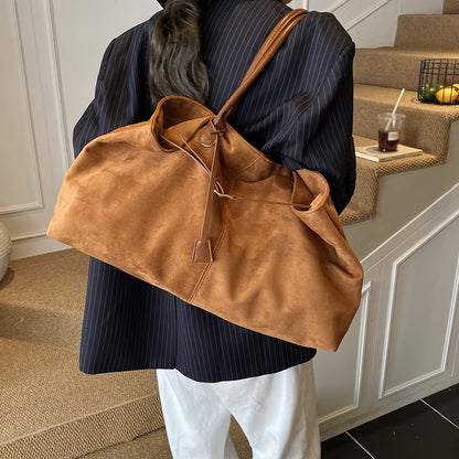 Sac Fourre-Tout en Faux Suède – Élégant, Spacieux & Polyvalent
