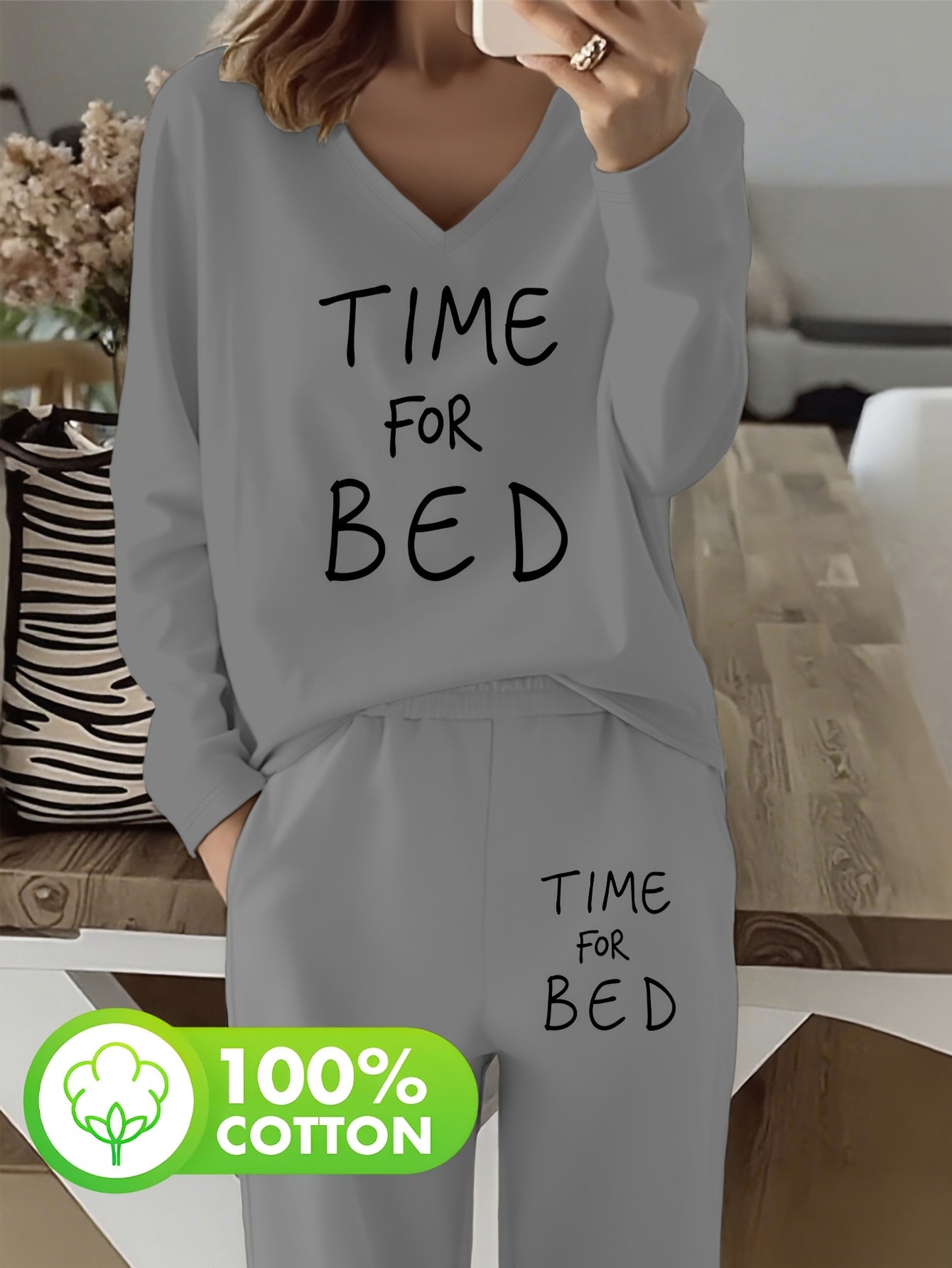 Pyjama Deux Pièces Doux & Confort Absolu – Ensemble Automne/Hiver Respirant