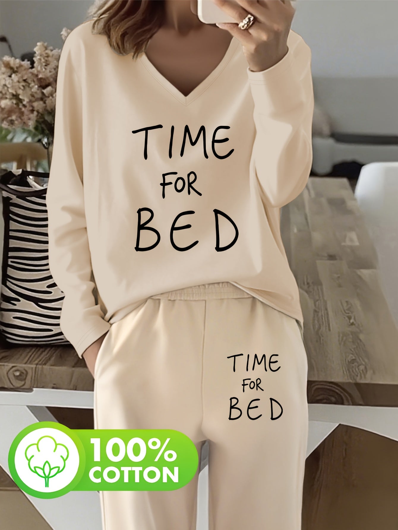 Pyjama Deux Pièces Doux & Confort Absolu – Ensemble Automne/Hiver Respirant