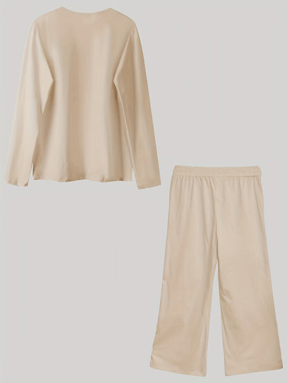 Pyjama Deux Pièces Doux & Confort Absolu – Ensemble Automne/Hiver Respirant