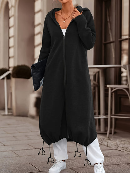 Sweat à Capuche Zippé Décontracté – Confort Moderne & Style Ample